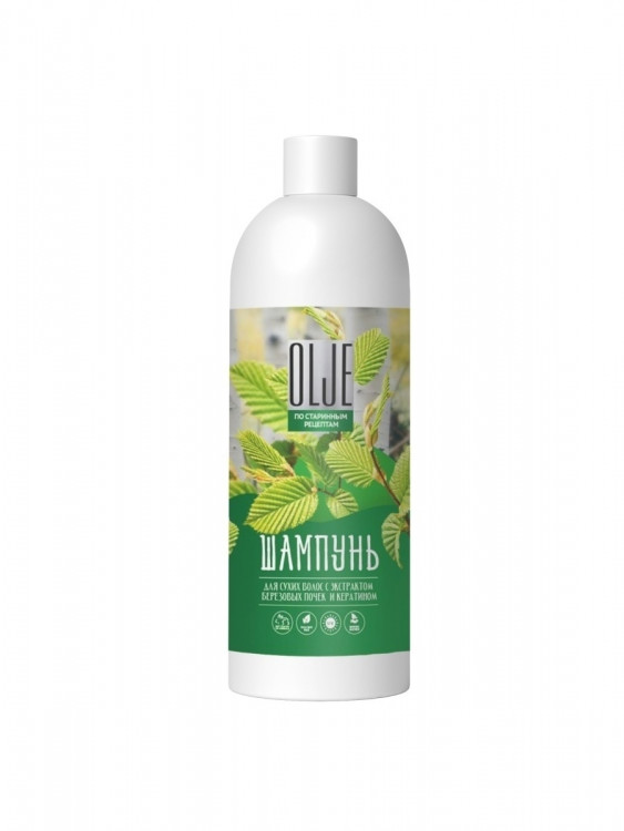 OLJE Натуральный шампунь для сухих волос с экстрактом березовых почек и кератином 1000 мл в Ульяновске